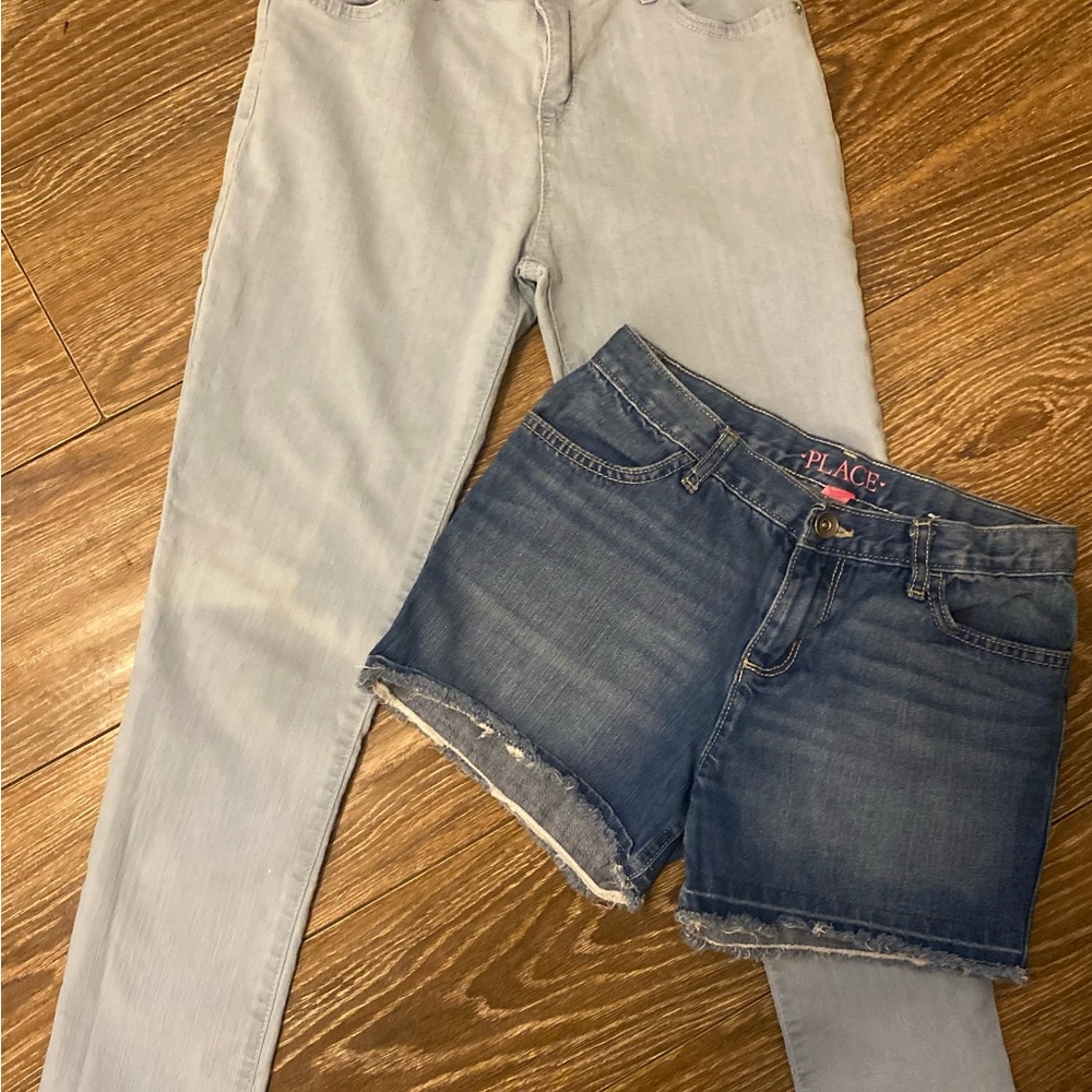 Girl The Children’s Place Super Skinny Jean and Shorts